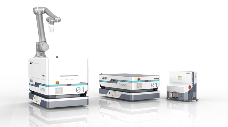 六合联盟數位開發的自主式移動機器人（AMR250M），搭配全向輪並結合AI演算法、2D LiDAR、3D攝影機等技術，協助客戶實現產線全自動化